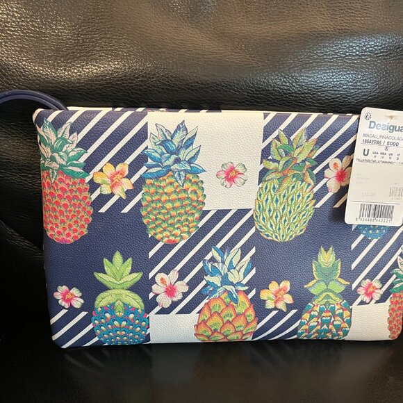 Unique Desigual Large Clutch Pineapple Designed NEW - Picture 2 of 6
